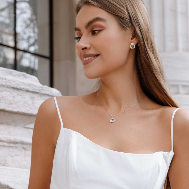 Frühlingsblumen Set Silber S925