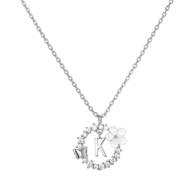 Buchstaben Kette Letter Silber, S925