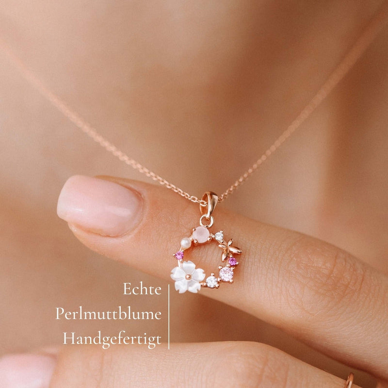 Frühlingsblumen Kette, S925