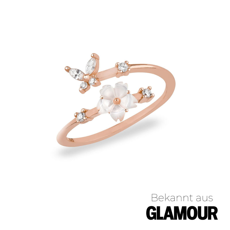 Ring Butterfly Roségold