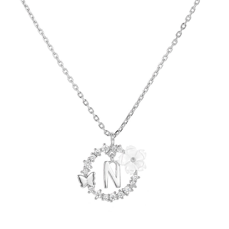 Buchstaben Kette Letter Silber, S925