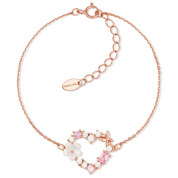 Armband Sparkling Heart, S925