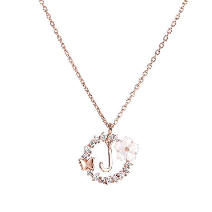 Set Letter Halskette, Sparkle Ohrringe & Armband