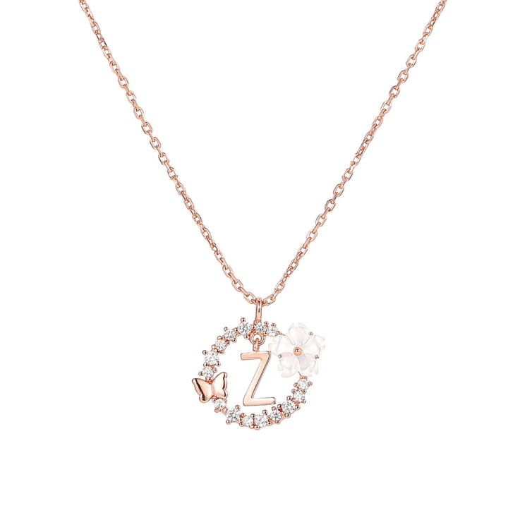 Set Letter Halskette, Sparkle Ohrringe & Armband