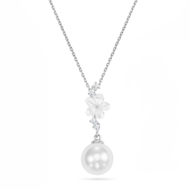 Cascade Pearl Kette Silber