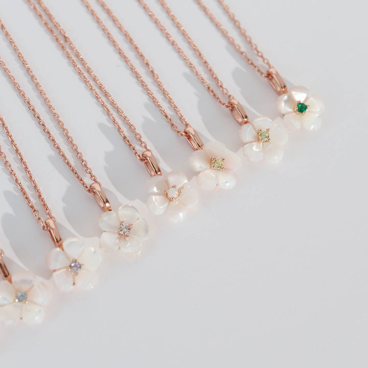 Birthstone Kette Geburtsstein, S925