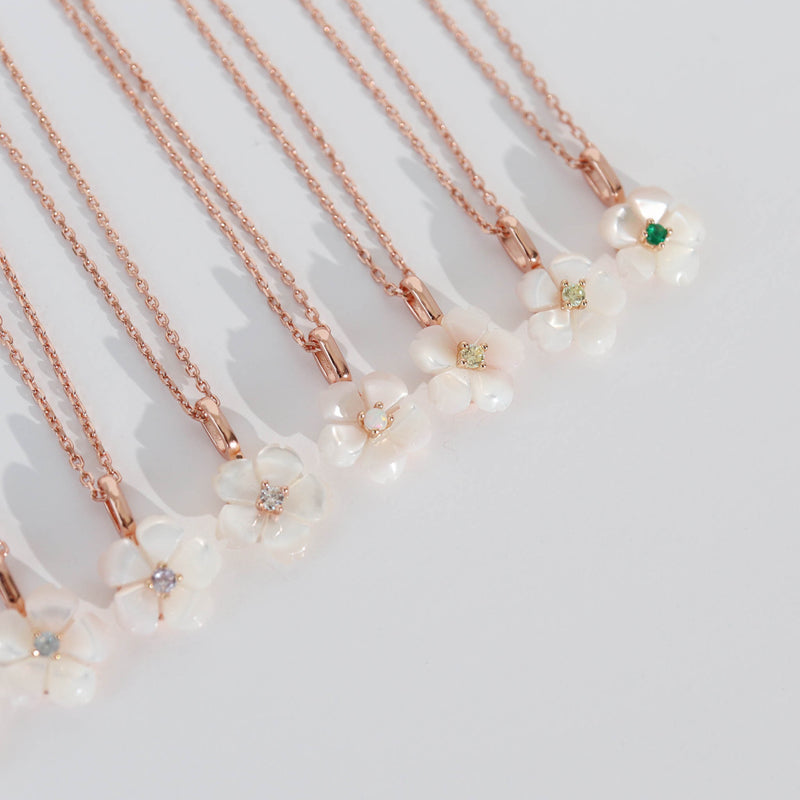 Birthstone Kette Geburtsstein, S925