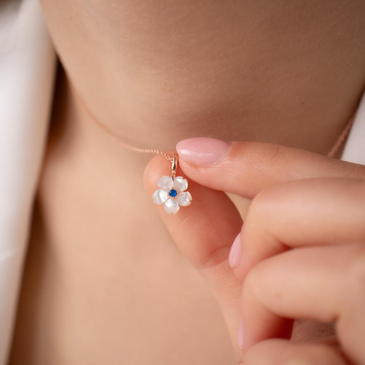 Birthstone Kette Geburtsstein, S925