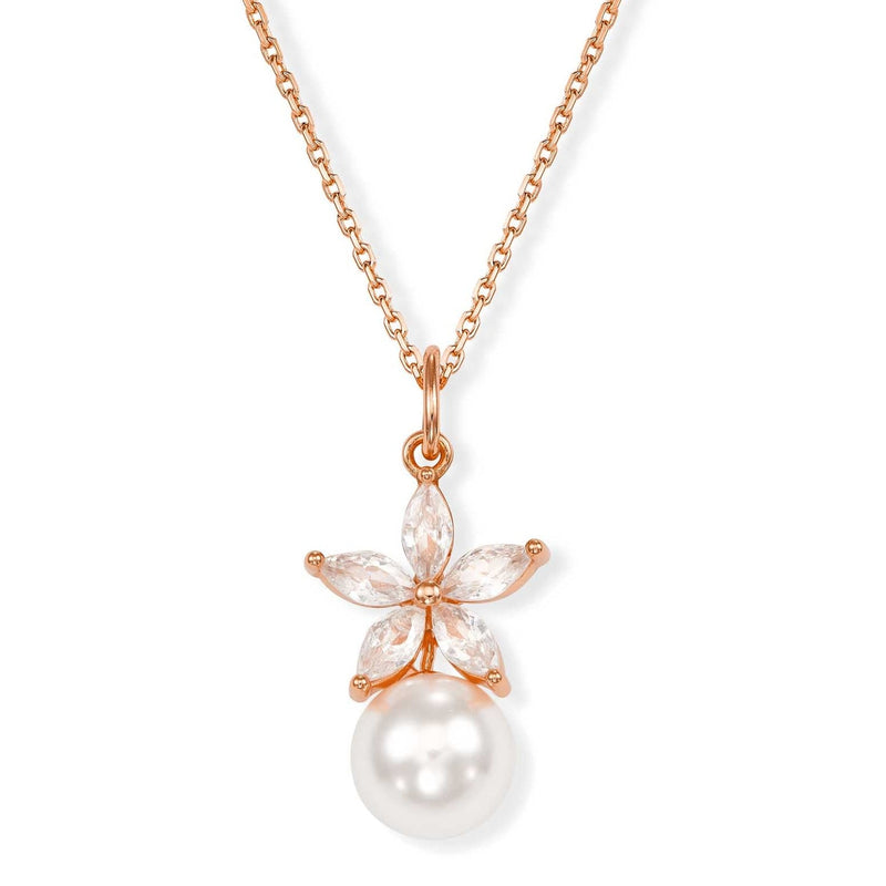 Kette Fleur Rosé, S925