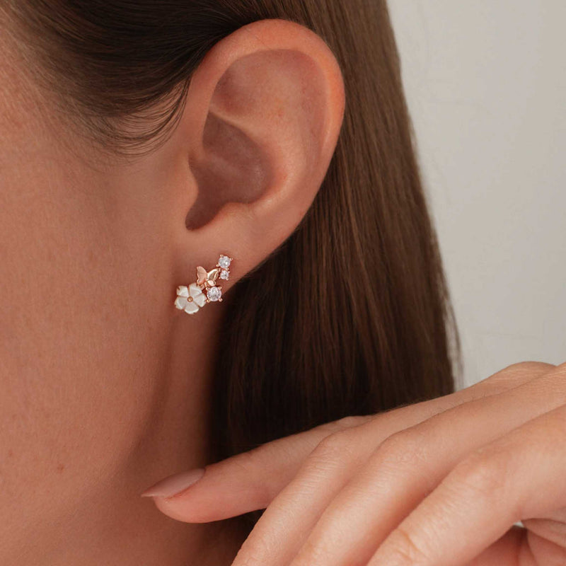 Ohrringe Rose Butterfly