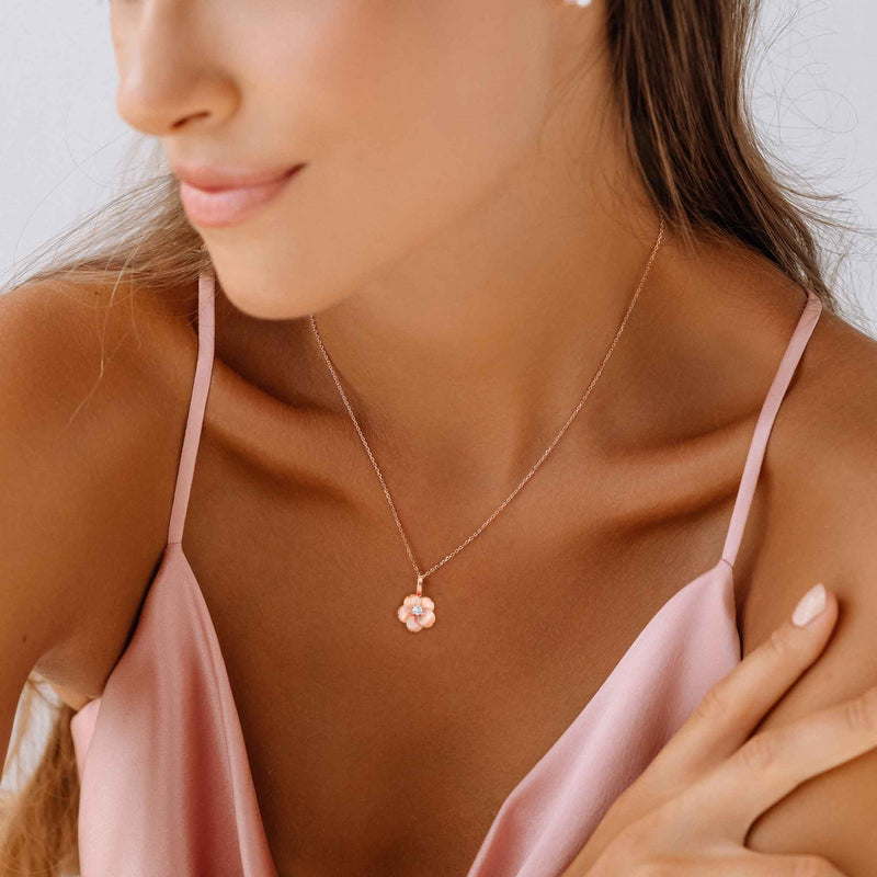 Kette Blush Bloom, S925