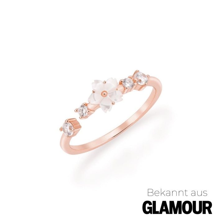Blumen Ring Lia Rosegold, S925
