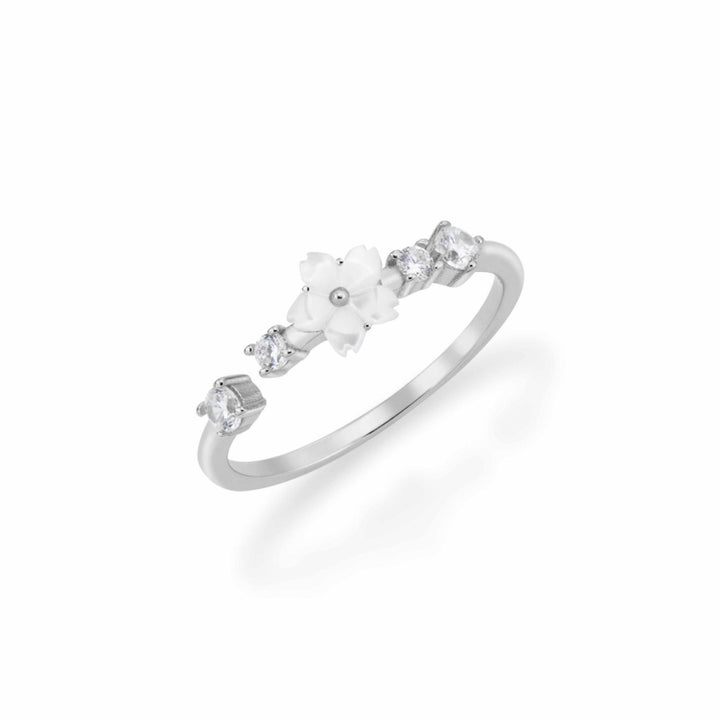 Blumen Ring Lia Silber, S925