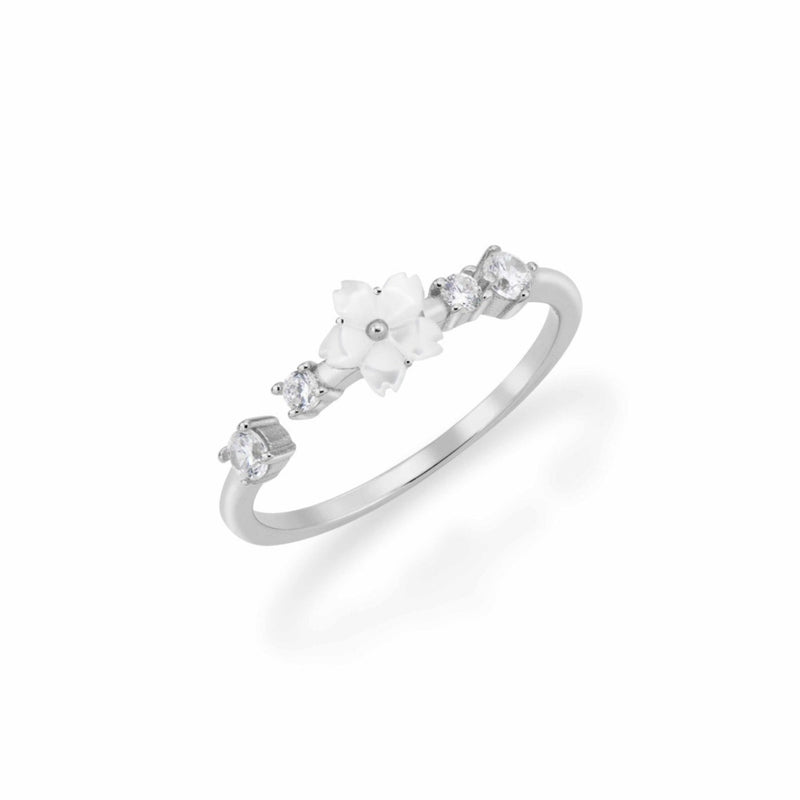 Blumen Ring Lia Silber, S925