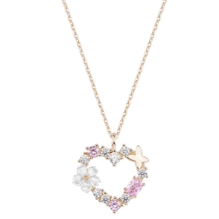 Sparkling Heart Kette, Golden
