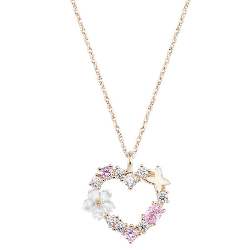 Sparkling Heart Kette, Golden