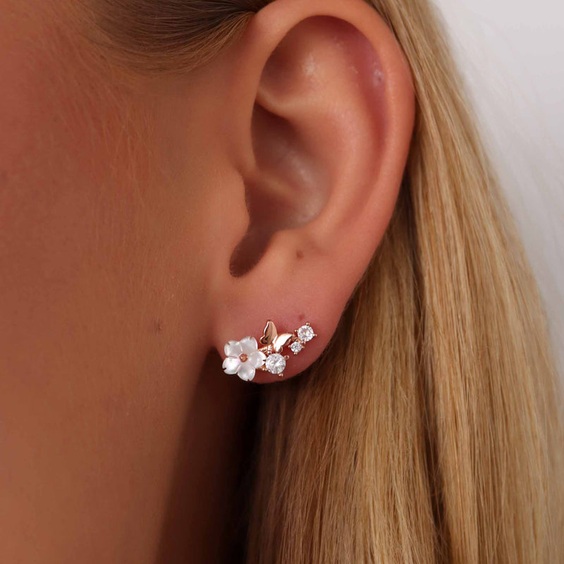 Ohrringe Rose Butterfly