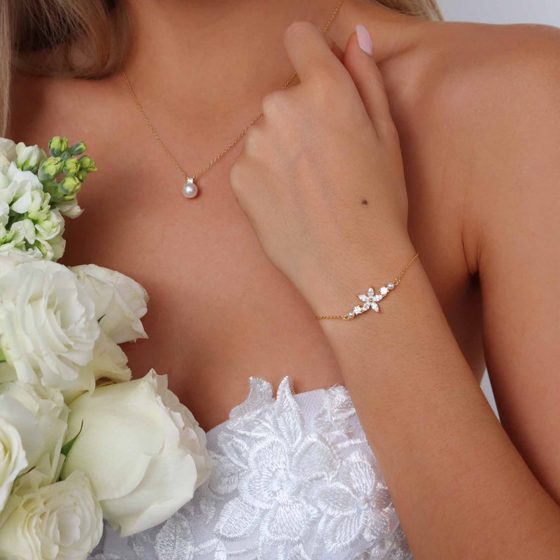 Set Fleur Perla Gold