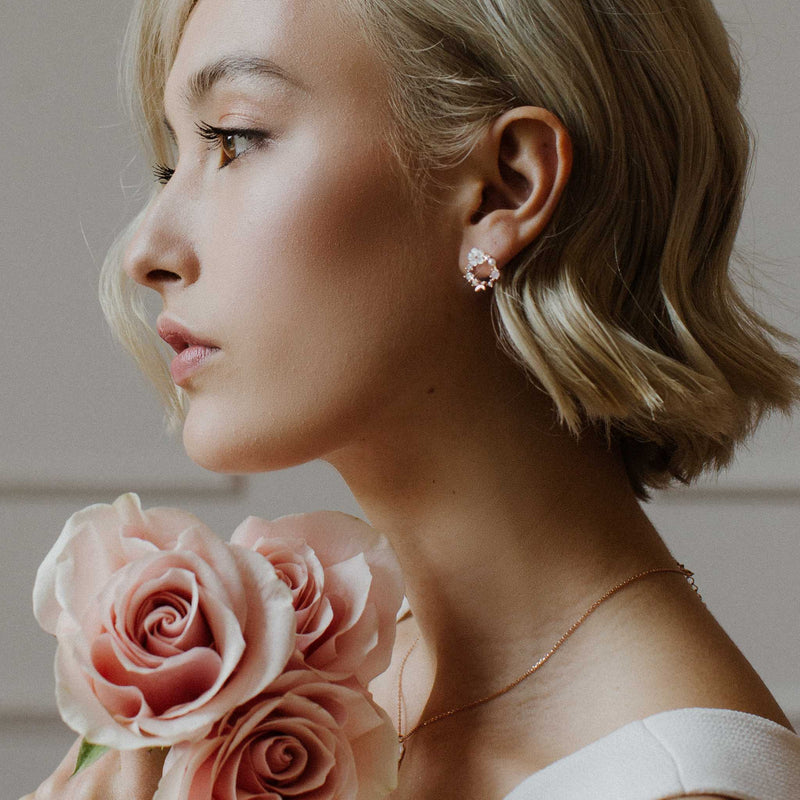 Ohrringe Weiße Frühlingsblumen