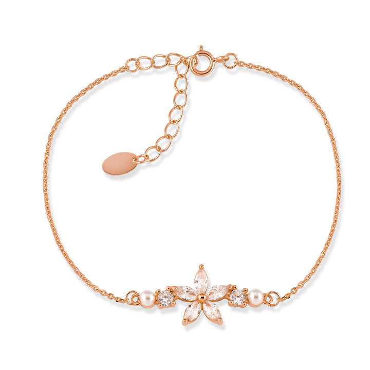 Armband Fleur Rosegold, S925