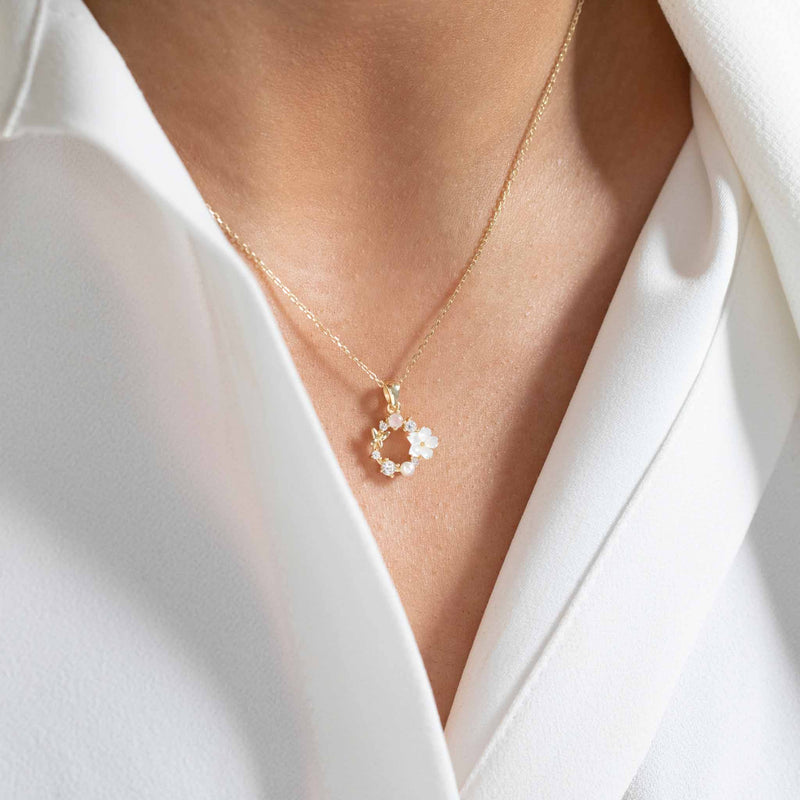 Kette Goldene Frühlingsblume, S925