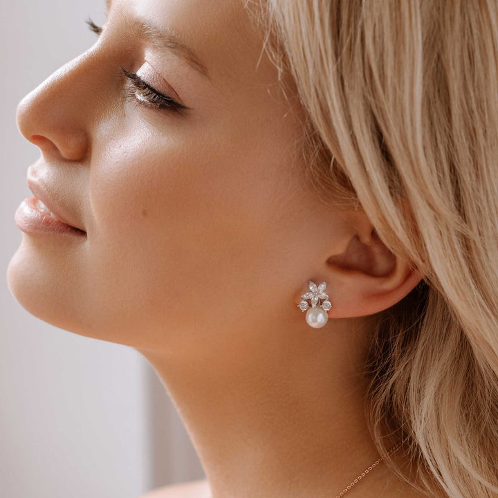Set Fleur Perla Silber