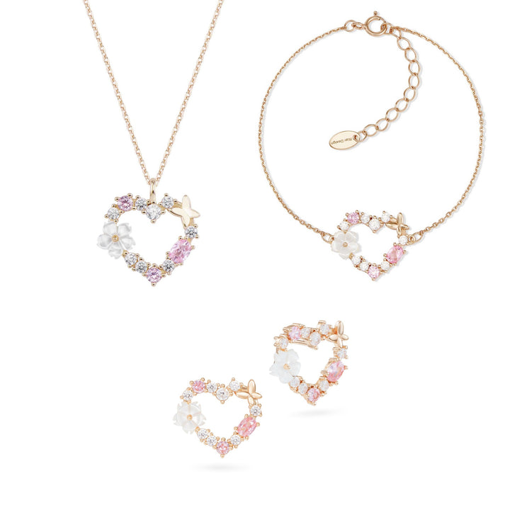 Set Sparkling Heart Golden