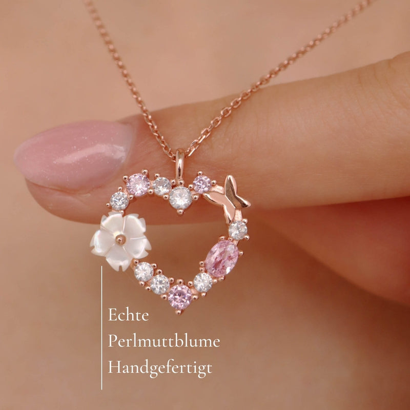 Set Sparkling Heart Rosegold