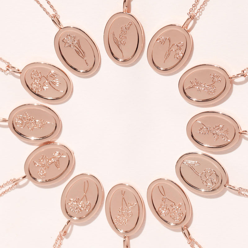 Birthflower Kette, S925