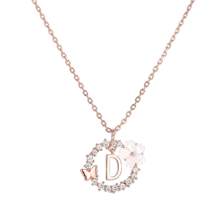 Set Letter Halskette, Sparkle Ohrringe & Armband