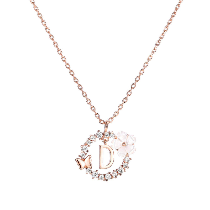 Set Letter Halskette, Sparkle Ohrringe & Armband