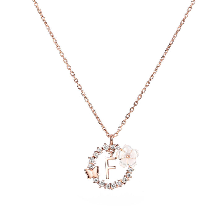 Set Letter Halskette, Sparkle Ohrringe & Armband
