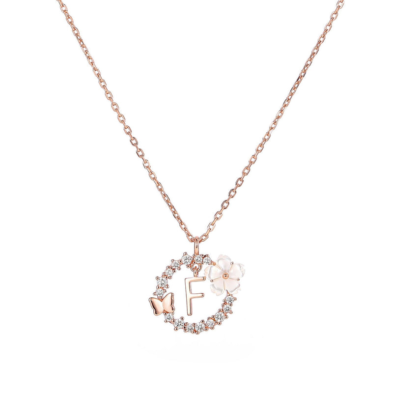 Set Letter Halskette, Sparkle Ohrringe & Armband