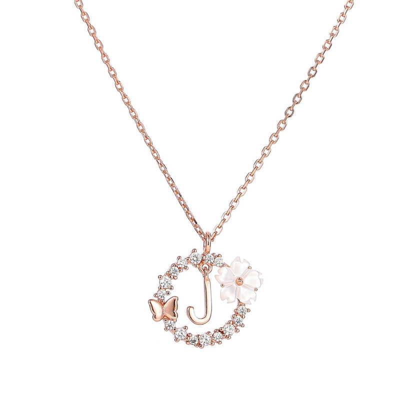 Set Letter Halskette, Sparkle Ohrringe & Armband