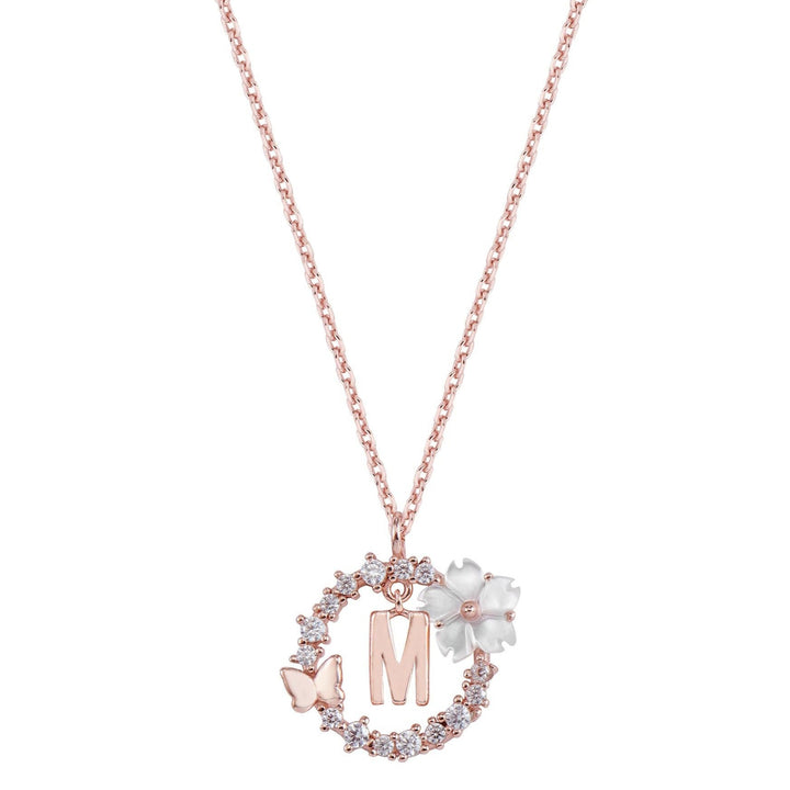 Set Letter Halskette, Sparkle Ohrringe & Armband