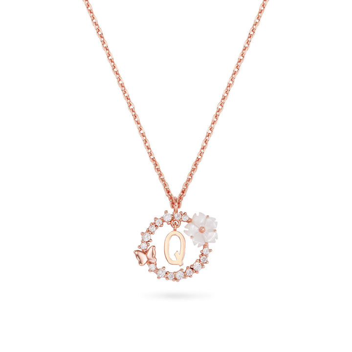 Set Letter Halskette, Sparkle Ohrringe & Armband