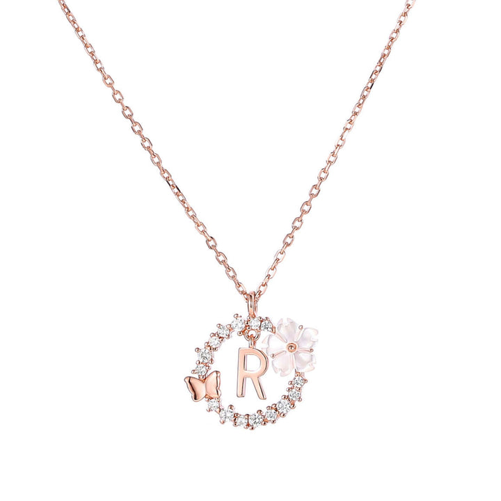 Set Letter Halskette, Sparkle Ohrringe & Armband