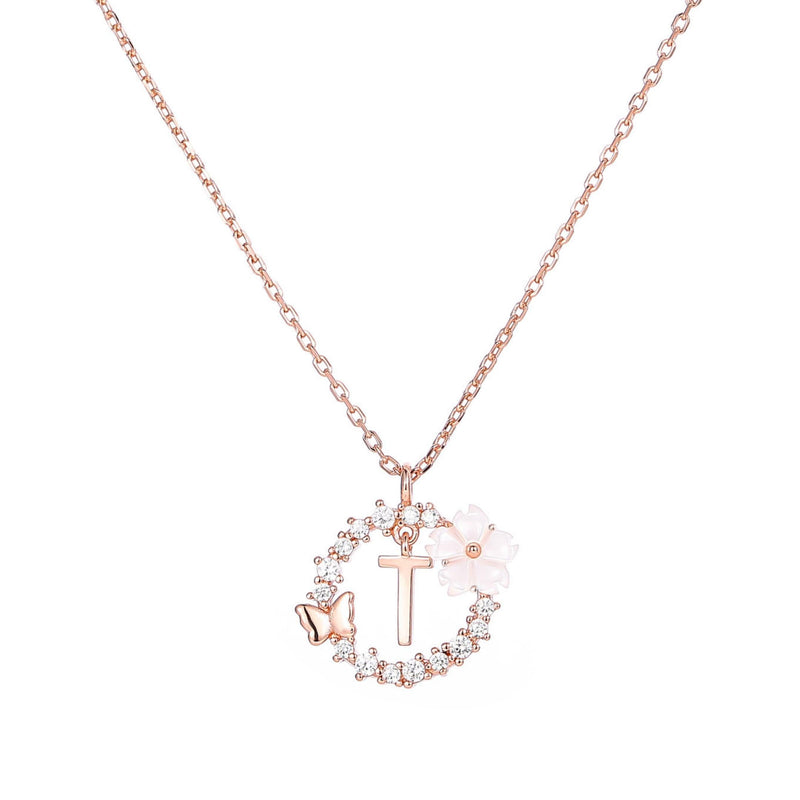 Set Letter Halskette, Sparkle Ohrringe & Armband