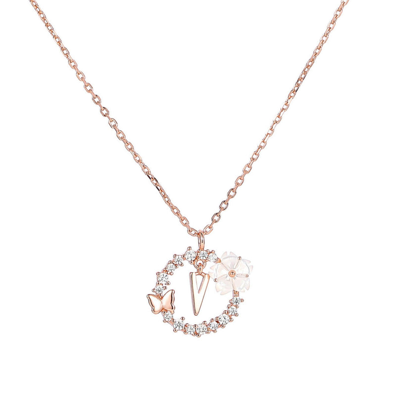 Set Letter Halskette, Sparkle Ohrringe & Armband