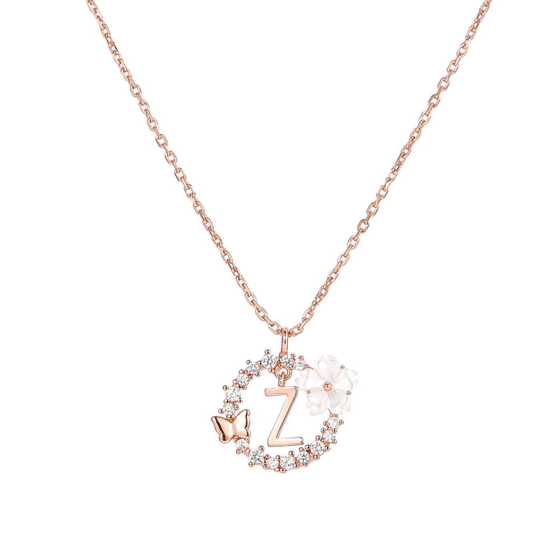Set Letter Halskette, Sparkle Ohrringe & Armband