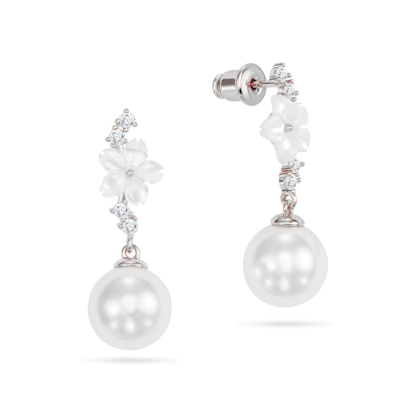 Cascade Pearl Ohrringe Silber