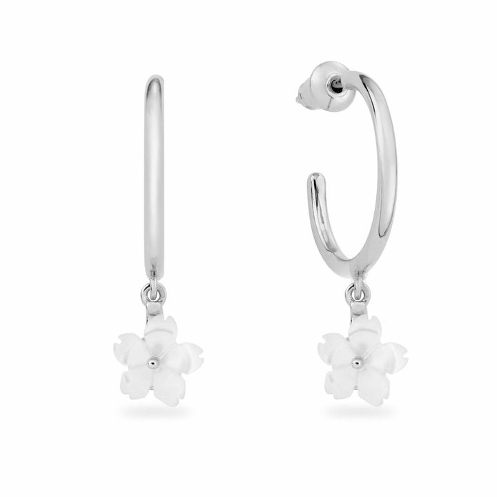 Creole Zarte Blume Silber