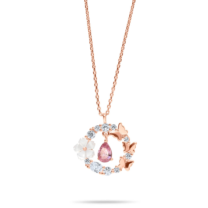 Kette Pink Drop, S925