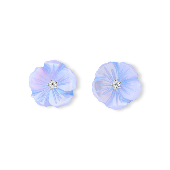 Ohrringe Blaue Blüte, S925