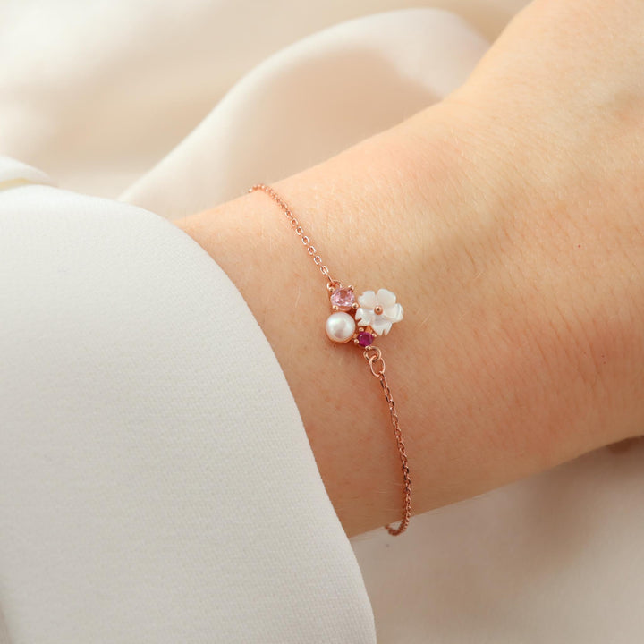 Armband Pink Blossom, S925