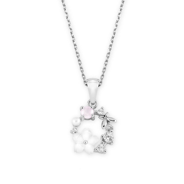Frühlingsblumen Kette Silber, S925