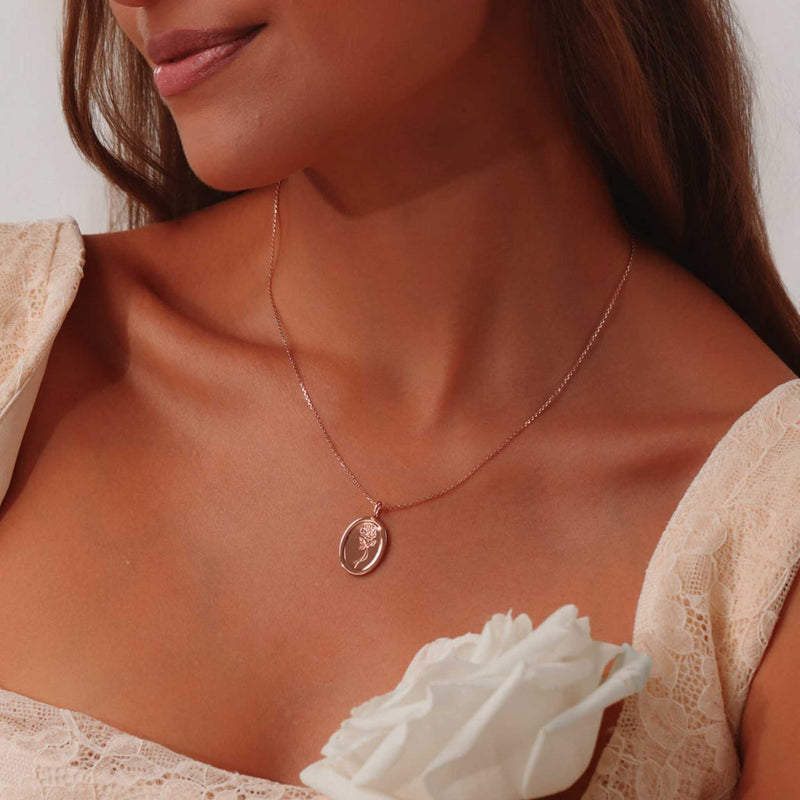 Birthflower Kette, S925