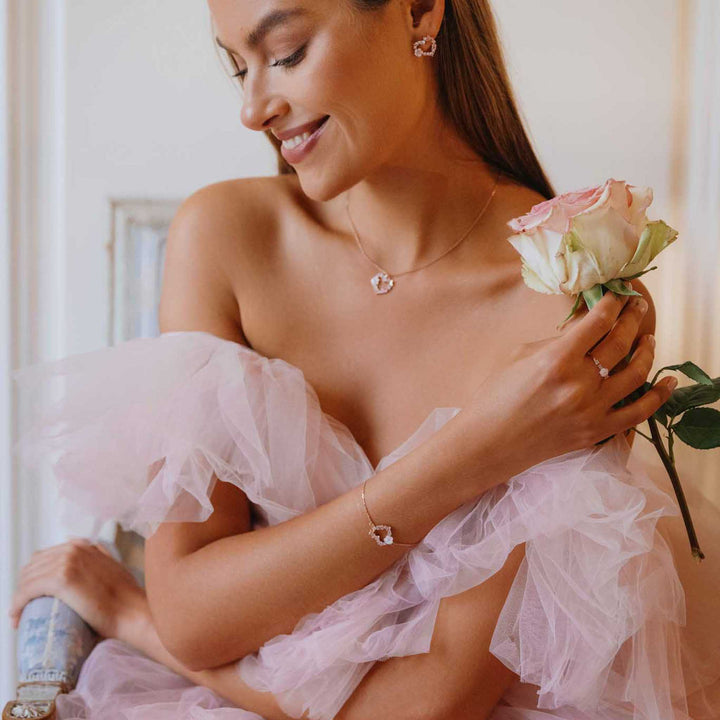 Set Sparkling Heart Rosegold
