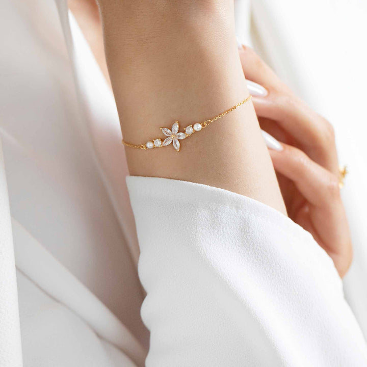 Set Fleur Perla Gold