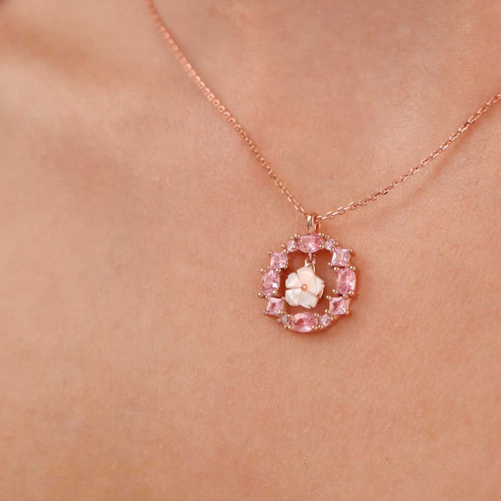 Kette Pink Crystal, S925